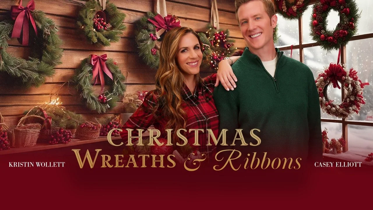 Affisch: Christmas Wreaths and Ribbons (2024)