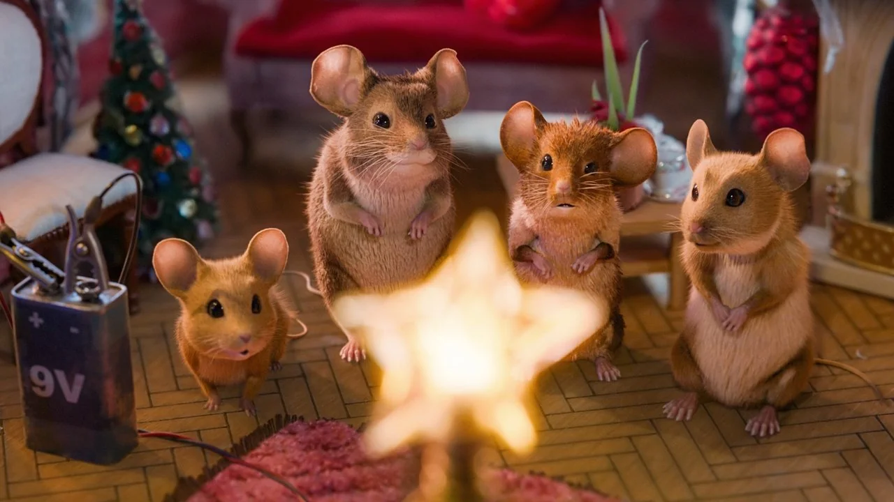 Stillbild ur A Mouse Hunt for Christmas