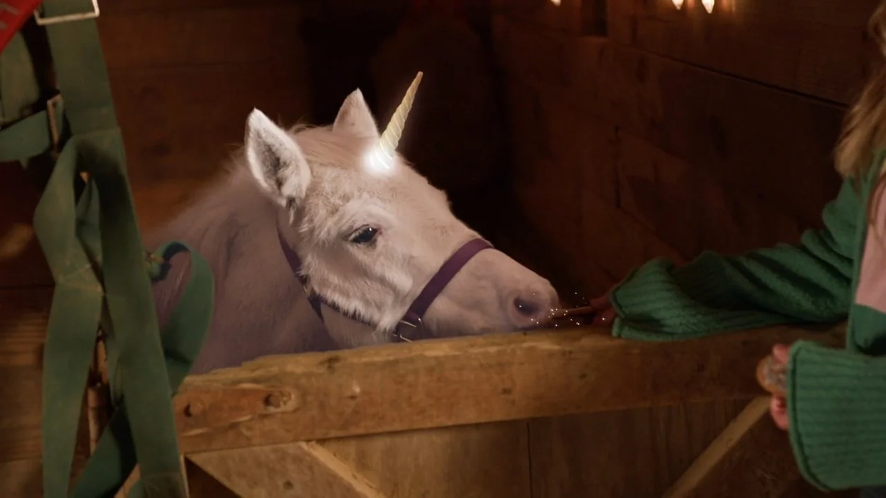 Stillbild ur A Unicorn for Christmas