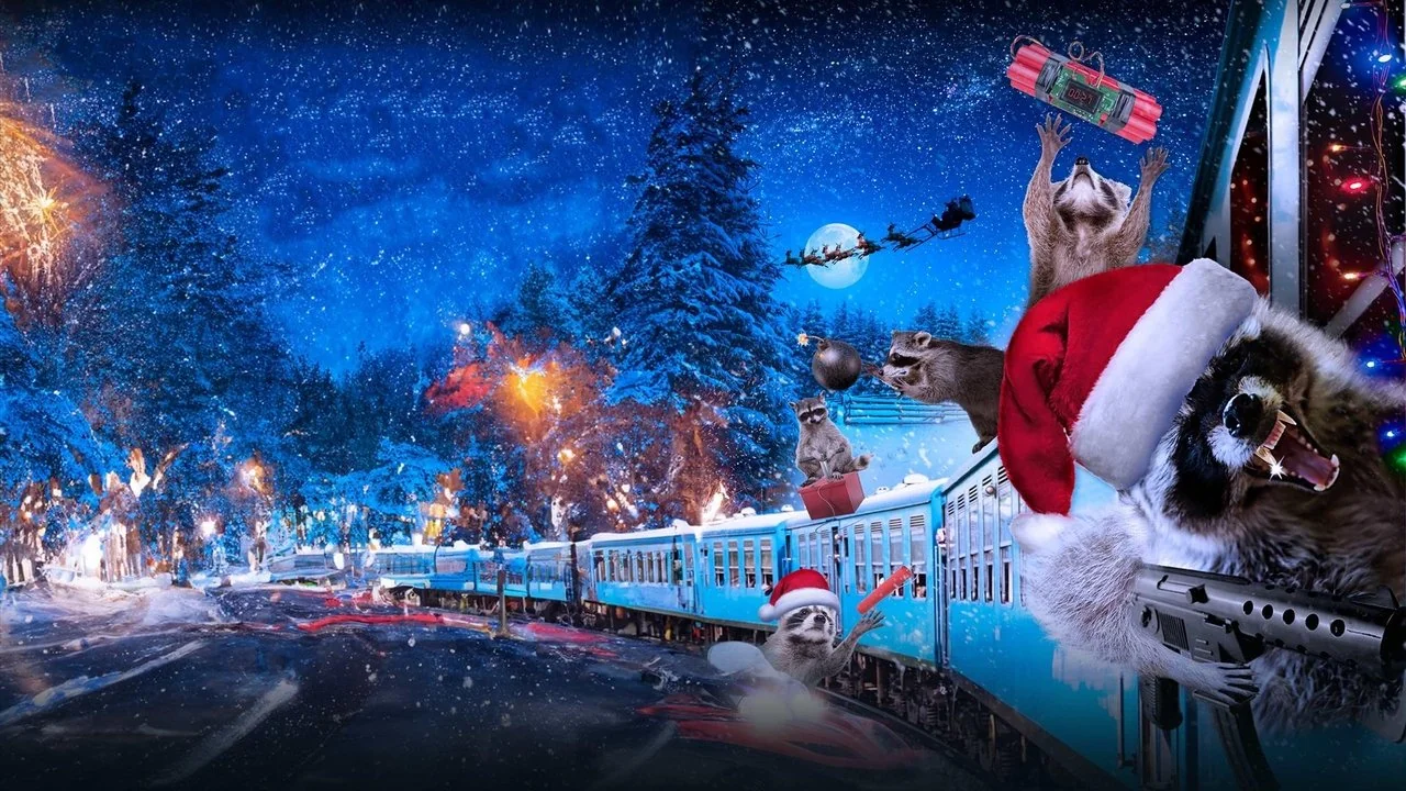 Stillbild ur Killer Raccoons 2: Dark Christmas in the Dark